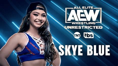 sky blue wrestler|Skye Blue AEW 